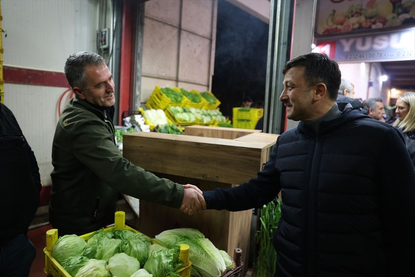 Hamza Dağ hal esnafını ziyaret etti - Resim: 9