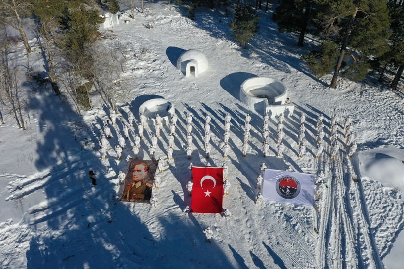 Komandoların Kars'ın karlı dağlarında zorlu eğitimi❄️⛷️🗻 - Resim: 77