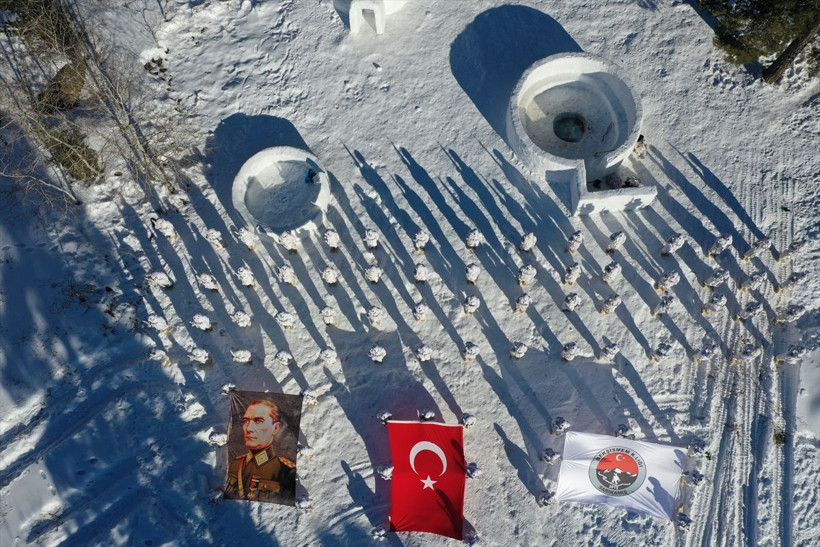 Komandoların Kars'ın karlı dağlarında zorlu eğitimi❄️⛷️🗻 - Resim: 78