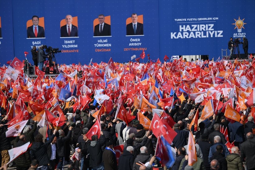 Seçime bir hafta kala AK Parti'den dev gövde gösterisi! Yüz binler "Yeniden Büyük İstanbul Mitingi" için alanda - Resim: 27