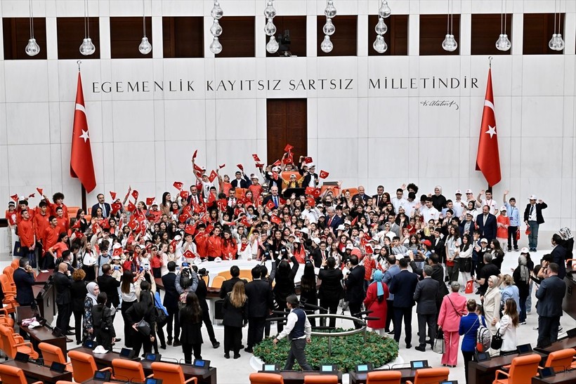 Meclis'te 23 Nisan geleneği: Çocuk Özel Oturumu yapıldı - Resim: 37