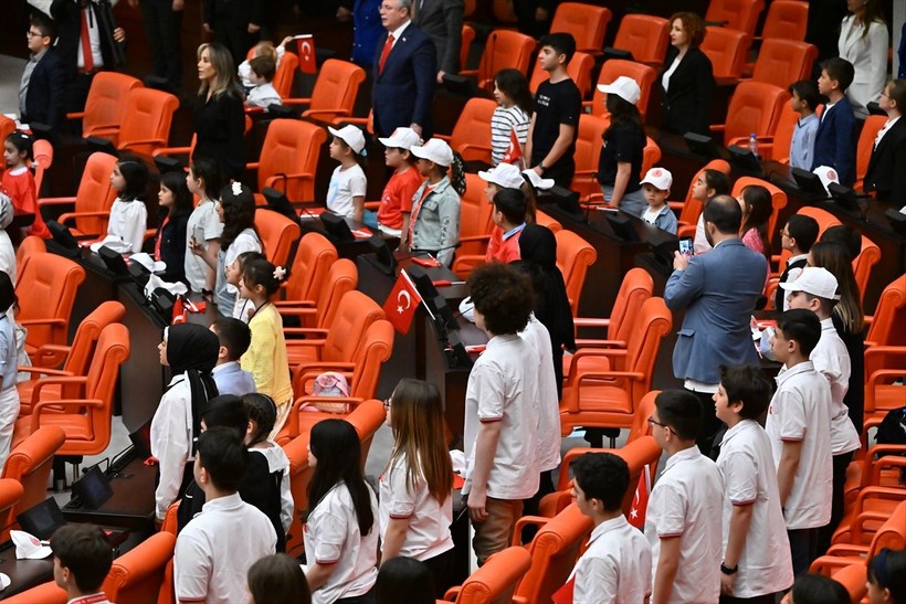 Meclis'te 23 Nisan geleneği: Çocuk Özel Oturumu yapıldı - Resim: 9