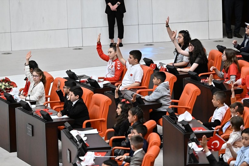 Meclis'te 23 Nisan geleneği: Çocuk Özel Oturumu yapıldı - Resim: 16