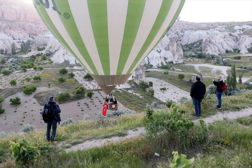 Kapadokya'da 19 Mayıs kutlaması! Balonlar Türk bayraklarıyla uçtu - Resim: 2