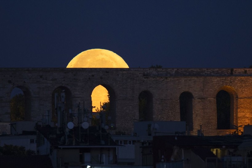 İstanbul'da dolunay Sultanahmet Camii ile birlikte görüntülendi - Resim: 6