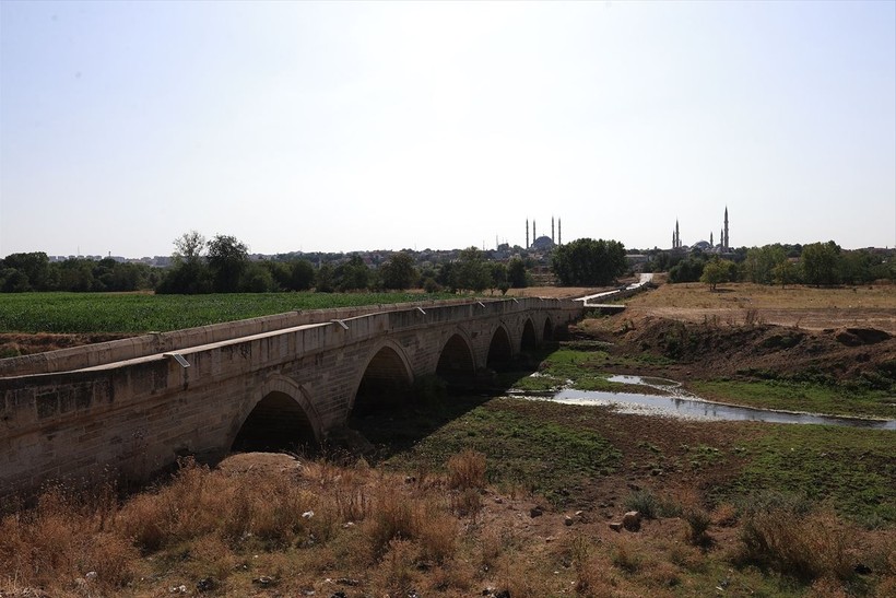 Tunca Nehri'ni kuraklık vurdu! Bazı bölümlerinde su akışı durdu - Resim: 1