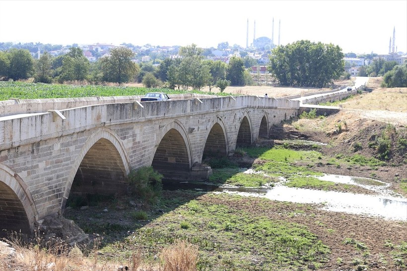 Tunca Nehri'ni kuraklık vurdu! Bazı bölümlerinde su akışı durdu - Resim: 2