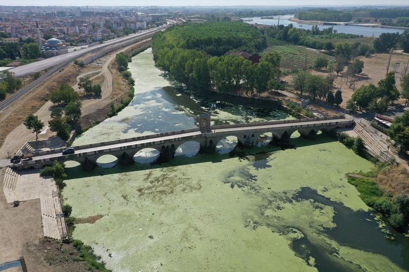 Tunca Nehri'ni kuraklık vurdu! Bazı bölümlerinde su akışı durdu - Resim: 7