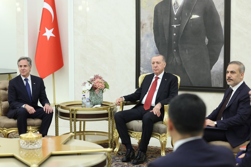 Cumhurbaşkanı Erdoğan, ABD Dışişleri Bakanı Blinken'ı kabul etti - Resim : 1