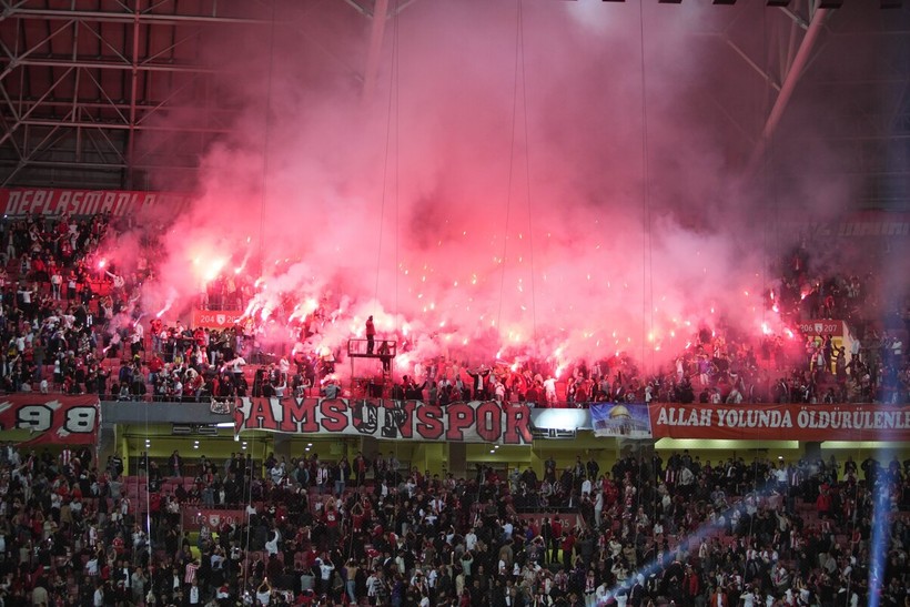 Samsunspor'dan coşkulu Avrupa kutlaması - Resim : 3
