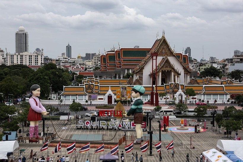 Bangkok'ta Squid Game heykelleri - Resim: 26