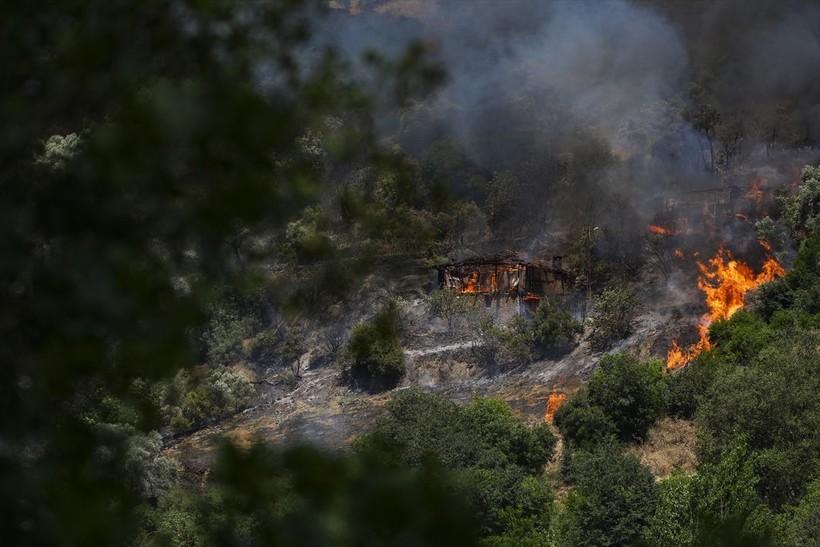 İzmir alev alev! Çeşme ve Ödemiş yanıyor: Alevler otoyola ulaştı, can kaybı var - Resim: 8
