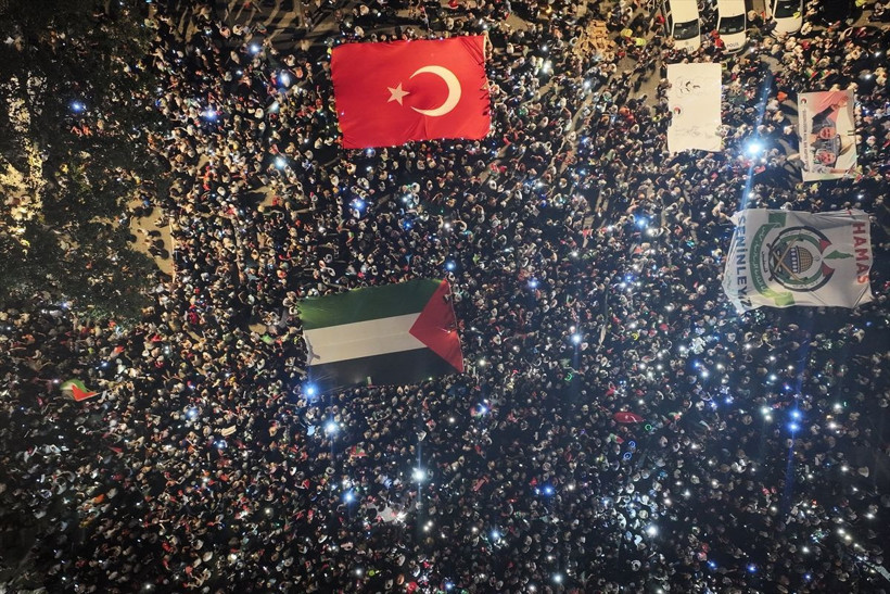 Filistin'e Destek Platformu tarafından "Gazze'ye Umut Ol" yürüyüşü düzenlendi - Resim: 12