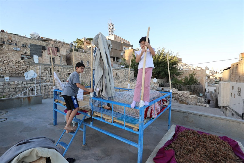 Mardin ve Batman'da sıcak havada "dam palas" keyfi - Resim: 5