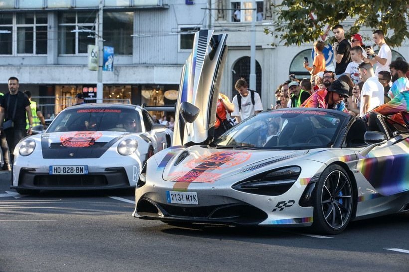 Dünyaca ünlü otomobil rallisi "Gumball 3000" Sırbistan'a ulaştı - Resim: 4
