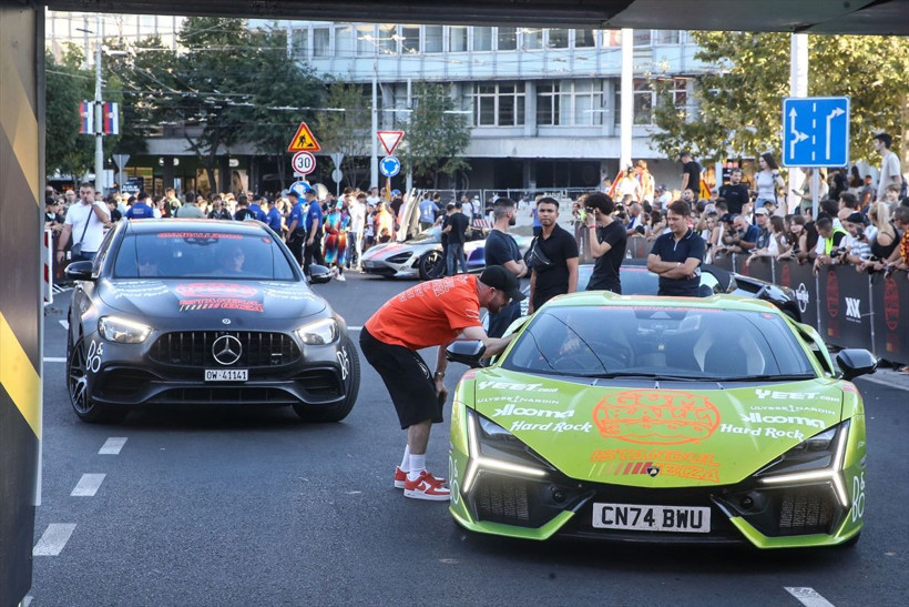 Dünyaca ünlü otomobil rallisi "Gumball 3000" Sırbistan'a ulaştı - Resim: 6