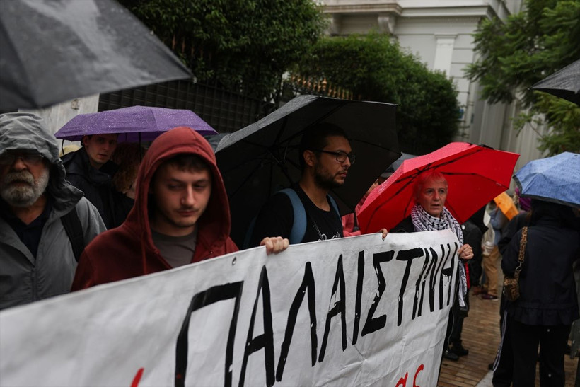 Atina’da İsrail’e protesto yağmuru: “Filistin’e özgürlük!” - Resim: 3