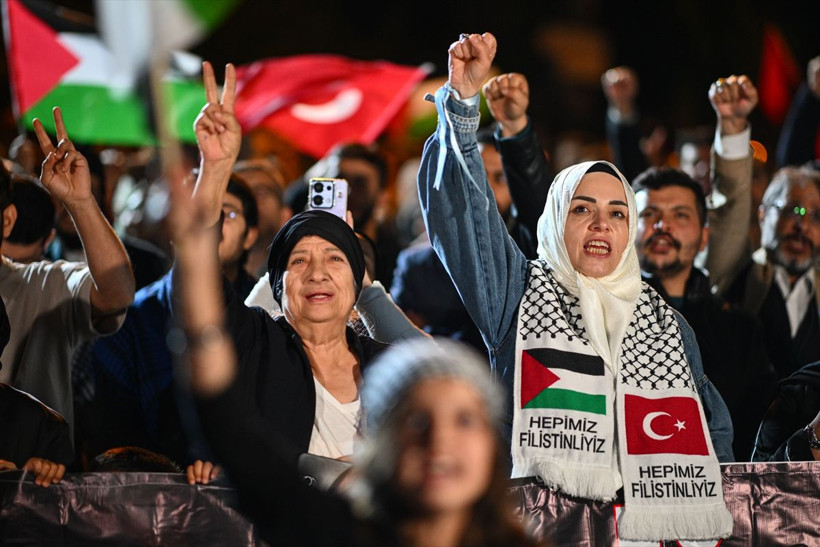 Ankara'da Küresel Sumud Filosu'na destek eylemi düzenlendi - Resim: 4