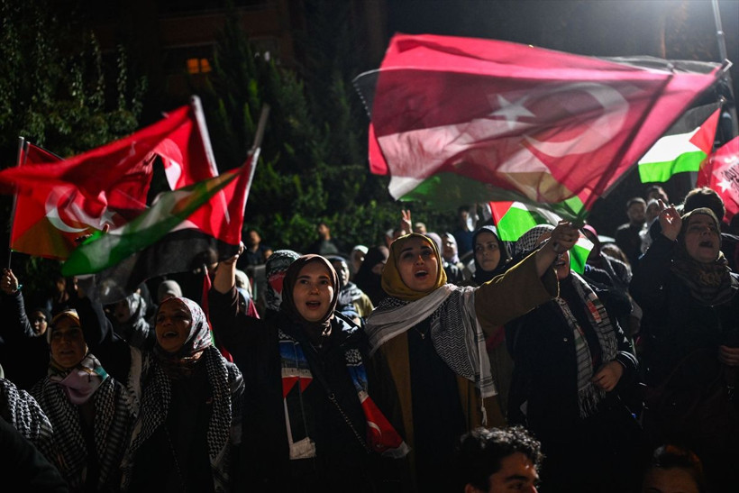 Ankara'da Küresel Sumud Filosu'na destek eylemi düzenlendi - Resim: 11