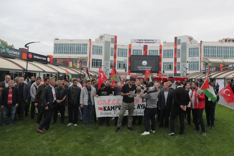 Trakya Üniversitesinden Gazze’ye destek yürüyüşü - Resim: 3