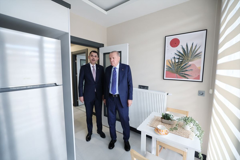 Yüzyılın Konut Projesi | Cumhurbaşkanı Erdoğan, örnek daireyi inceledi - Resim: 5