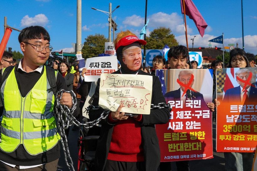 Güney Kore’de Trump protestosu! Yüzlerce kişi sokaklara döküldü - Resim: 8
