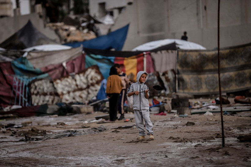 Gazzelilerin çadırları sular altında kaldı - Resim: 39