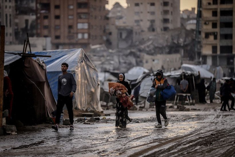 Gazzelilerin çadırları sular altında kaldı - Resim: 40