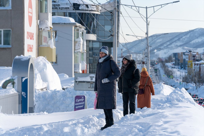 Rusya'nın Kamçatka Yarımadası'nda son 30 yılın en yoğun kar yağışı yaşanıyor - Resim: 16