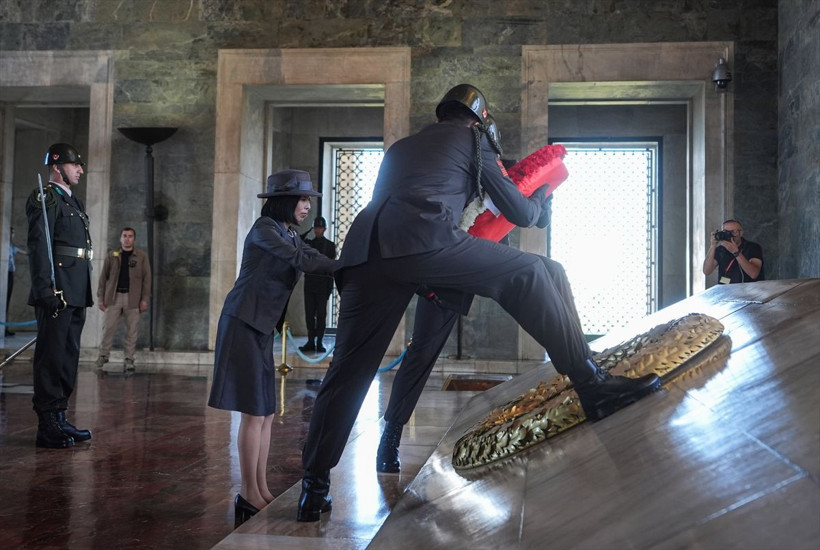 Japonya Altes Prensesi Akiko Mikasa'nin Anıtkabir ziyaretinde dikkat çeken detay - Resim: 13