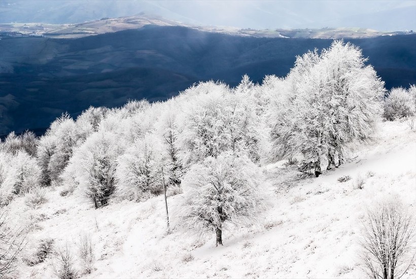 Sporseverlerin uğrak yeri! Kocadağ yaylası beyaza büründü ❄️🌨️☃️ Ortaya kartpostallık görüntüler çıktı - Resim: 3