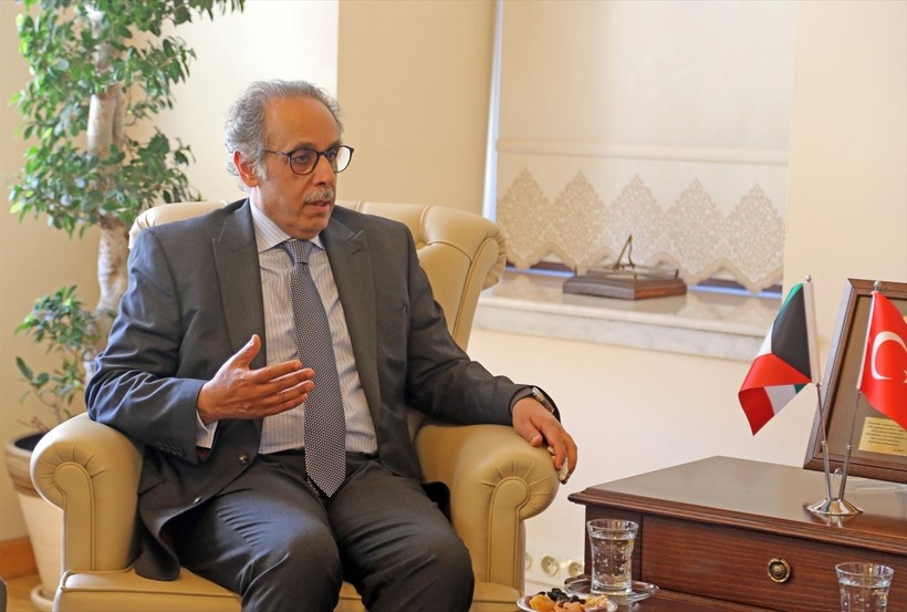Kuveyt'in Ankara Büyükelçisi Abdülaziz Ahmed Al-Adwani​​​​​​​ (sol 2), Muğla Büyükşehir Belediye...