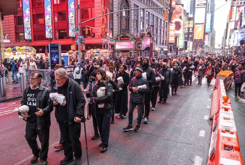New York Gazze'de ölen binlerce bebek ve çocuk için sessiz yürüyüş yaptı - Resim: 82