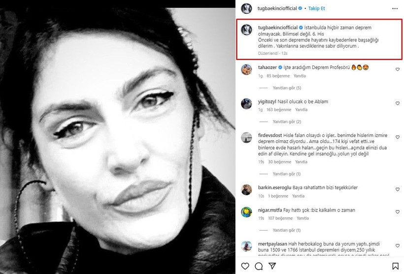 Şarkıcı Tuğba Ekinci medyumluğa soyundu! Büyük İstanbul depremi paylaşımla tepkilerin odağı oldu - Resim: 7