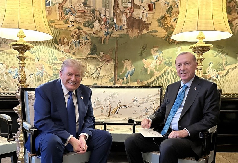 Cumhurbaşkanı Erdoğan, Donald Trump ile bir araya geldi - Resim : 1