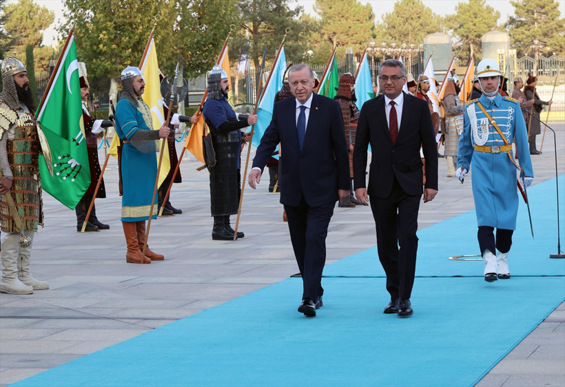 KKTC Cumhurbaşkanı Erhürman Ankara'da! Cumhurbaşkanı Erdoğan'dan iki devletli çözüm mesajı - Resim : 1