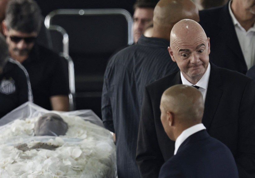 FIFA Başkanı Infantino Pele'nin cenazesinde selfie yaptı - Resim: 3