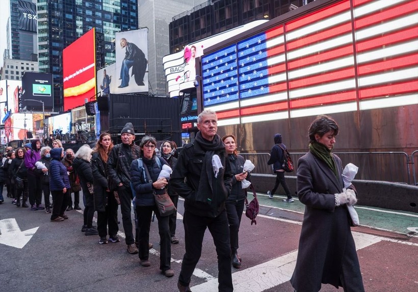 New York Gazze'de ölen binlerce bebek ve çocuk için sessiz yürüyüş yaptı - Resim: 71