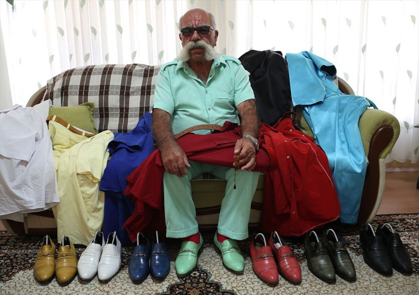 Nevşehir'in "renkli pala"sı 50 yıldır tek renkli giysilerle geziyor - Resim: 9