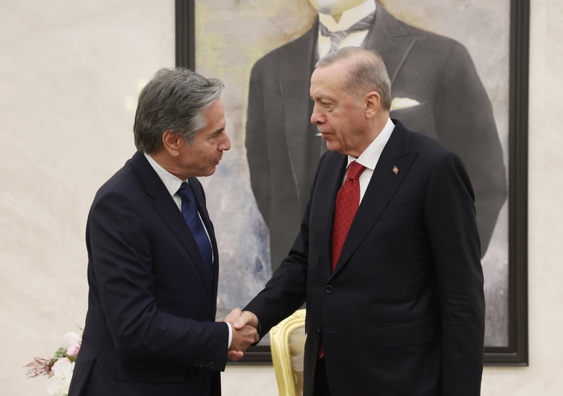 Cumhurbaşkanı Erdoğan, ABD Dışişleri Bakanı Blinken'ı kabul etti - Resim : 2