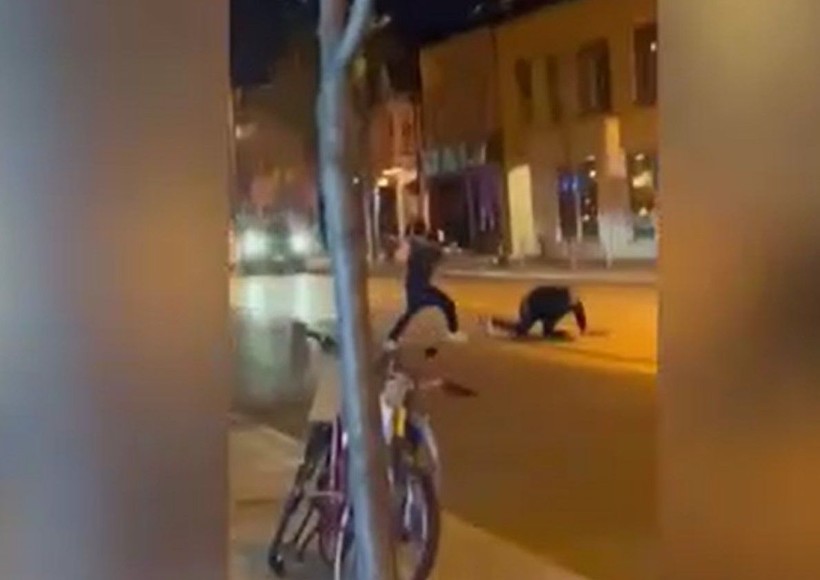 Böylesi görülmedi! Boynunda pitonla dolaşan adam kabus oldu! Sokak ortasında pitonu kırbaç gibi kullanarak dövdü! - Resim: 8