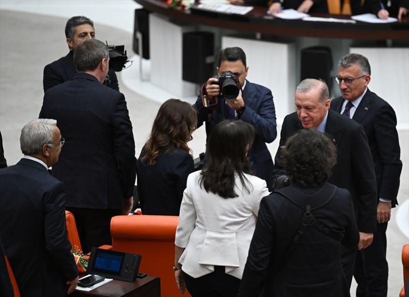 Meclis'te sürpriz görüşme: AK Parti, MHP, İYİ Parti, DEM Parti heyetleri aynı karede - Resim: 31
