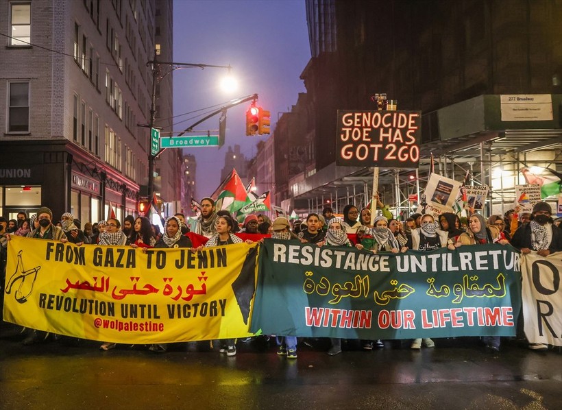 New York Gazze'de ölen binlerce bebek ve çocuk için sessiz yürüyüş yaptı - Resim: 43
