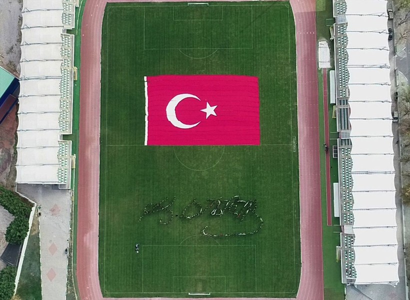 Kırklareli'de öğrencilerden Atatürk imzası! Koreografi hayran bıraktı - Resim: 4