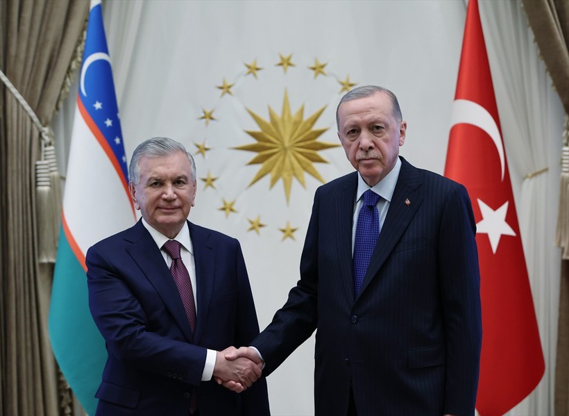 Cumhurbaşkanı Recep Tayyip Erdoğan'dan Şevket Mirziyoyev ile ortak basın açıklaması - Resim : 4