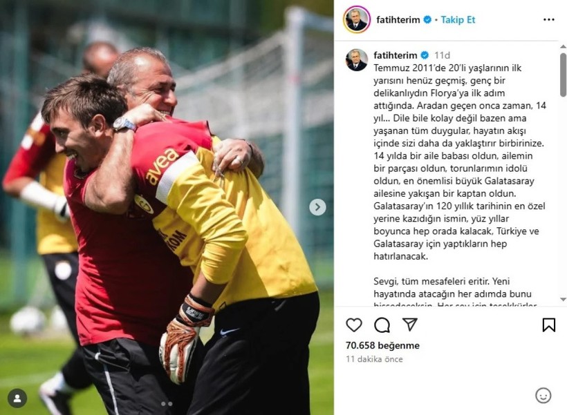 Fatih Terim'den Fernando Muslera'ya duygusal veda mesajı - Resim : 2