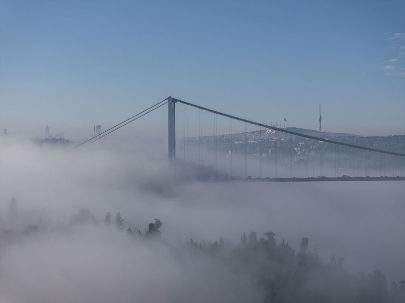 İstanbul'da bayram tatili için yola çıkanlar sis şaşkınlığı yaşadı - Resim: 5