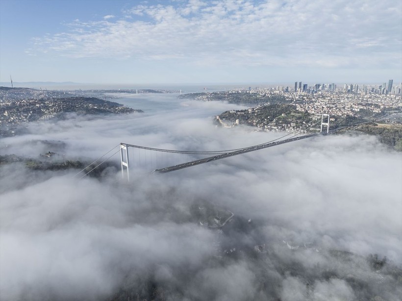İstanbul'da bayram tatili için yola çıkanlar sis şaşkınlığı yaşadı - Resim: 6