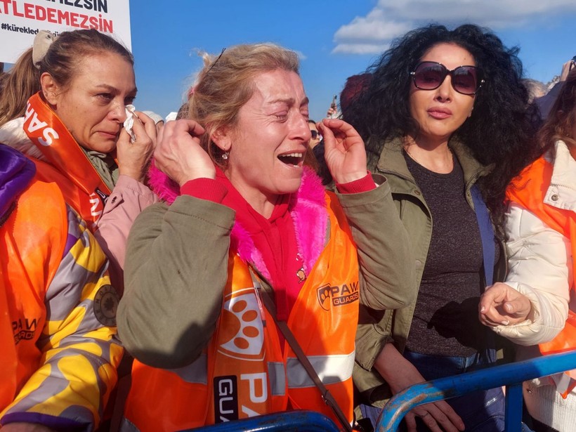Hayvanseverler Yenikapı'da hayvan hakları mitingi düzenledi! Bir hayvanseverin köpek olması çok konuşuldu - Resim: 2