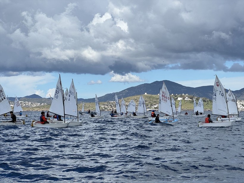 12. Bodrum Uluslararası Optimist Yarışları başladı - Resim: 1